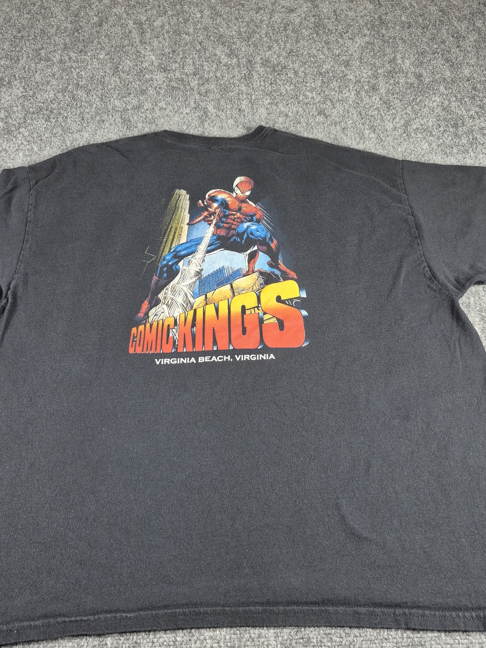 Marvel Black Spider-Man "Comic Kings" Short Sleeve Tee